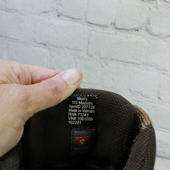 LL Bean Brown Leather Waterproof Insulated Ankle Duck Boots Size 11.5 M - Picture 8 of 9